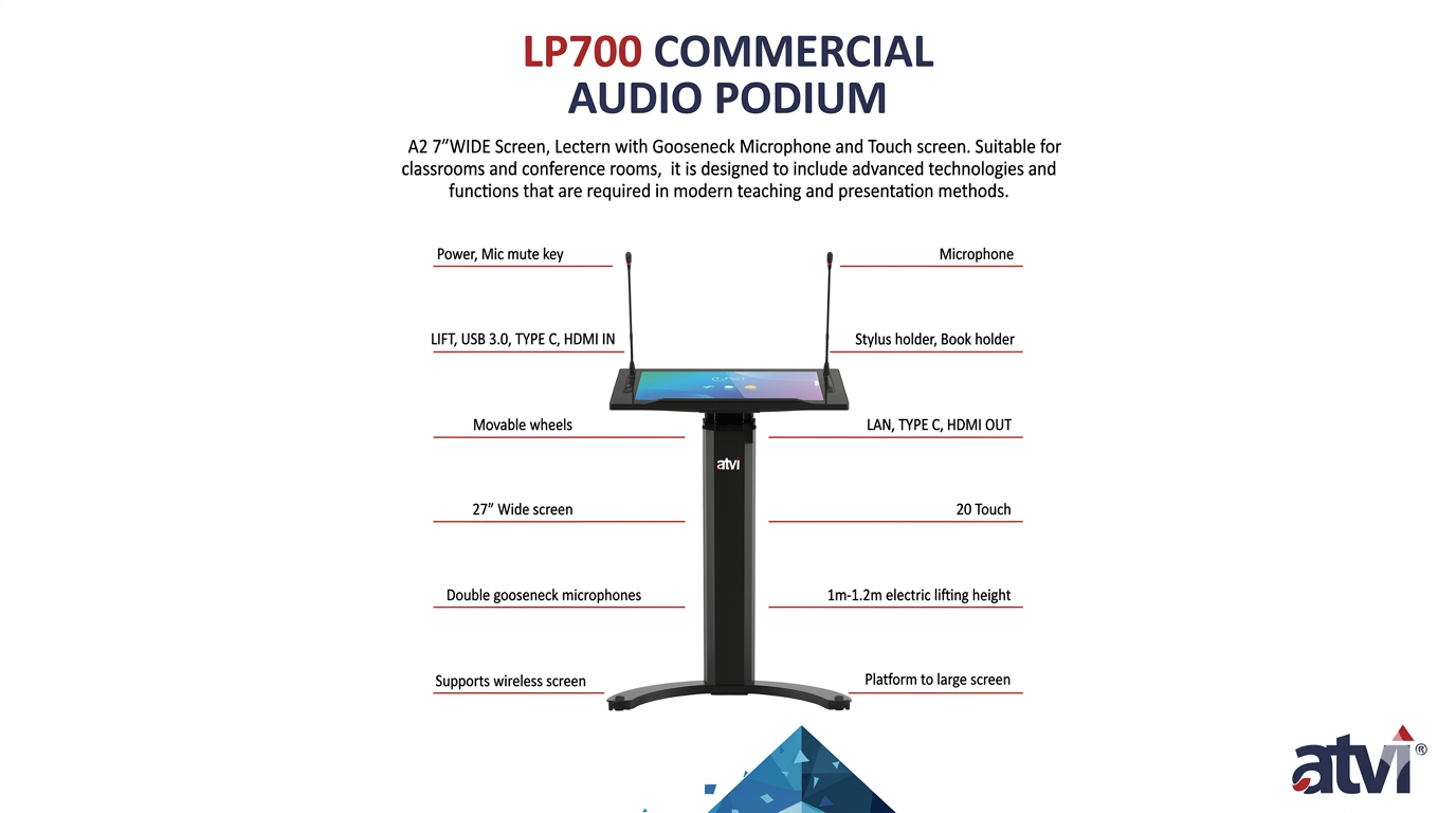 atvi- LP700 (AUDIO PODIUM WITH DISPLAY)