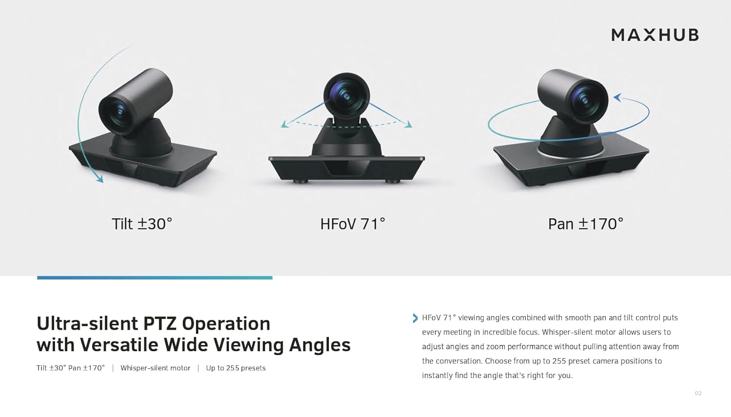 MAXHUB 4K PTZ CAMERA - Image 3
